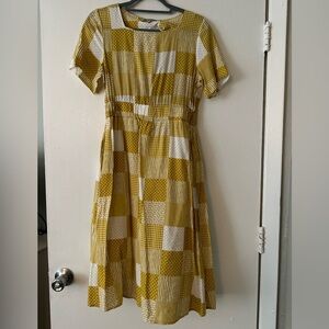 Yellow Patchwork Dress
